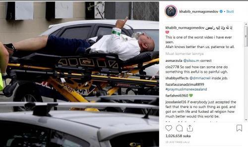 Khabib Nurmagomedov Kecam Tindakan Penembakan di Masjid Selandia Baru