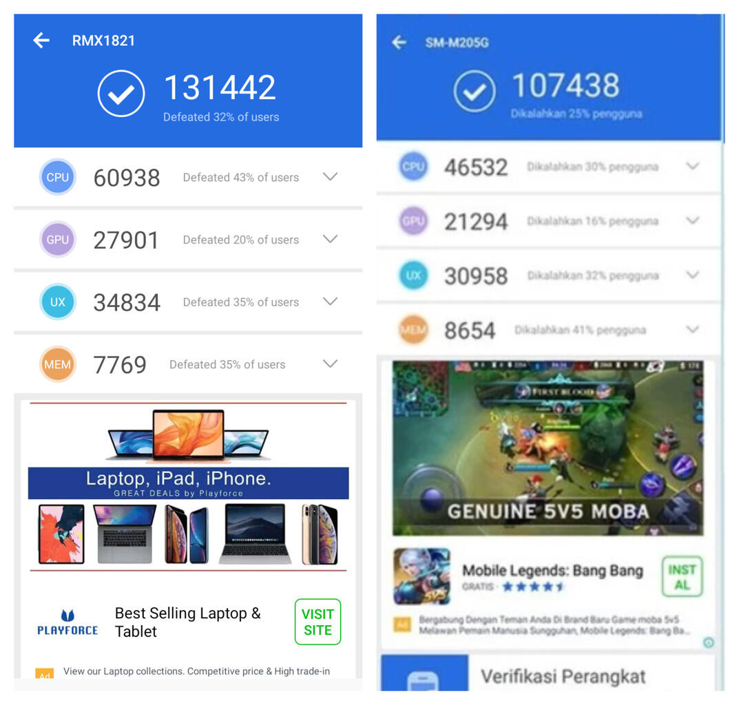 Adu Ngebut realme 3 dan Samsung M20