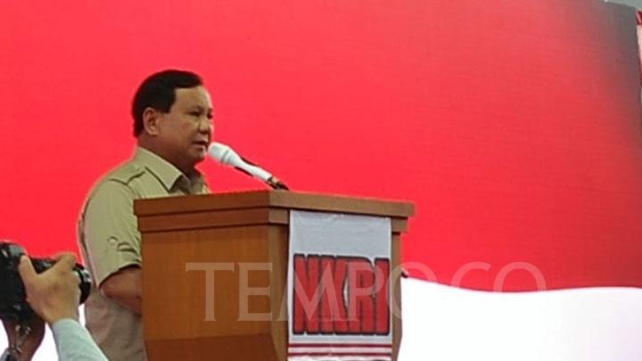 Prabowo Sebut 13 dari 15 Politikus adalah Tukang Bohong