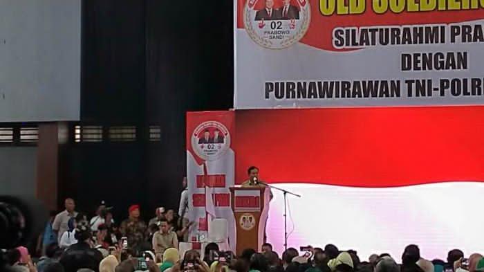Silaturahmi dengan Purnawirawan TNI-Polri Prabowo 'Squat Jump'