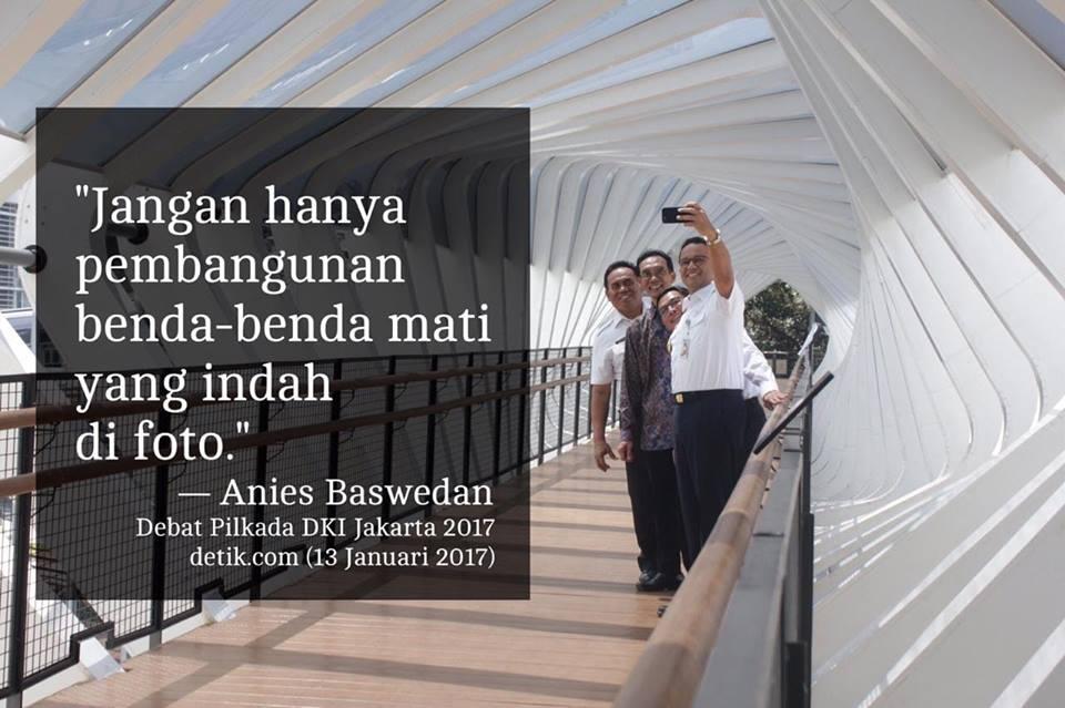 Ingatkan Milenial, Anies Bilang "Naik Trotoar, Lawan Arus, Ngebut Itu Tidak Keren"