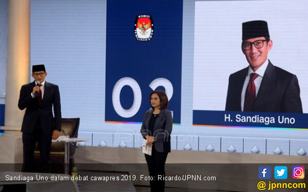 Sandi Pamer Program Rumah Siap Kerja dan OK OCE di Debat Cawapres 2019