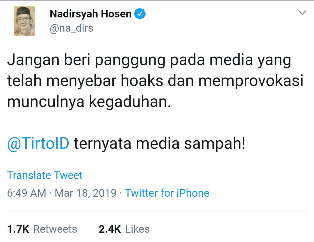 Kami Melakukan Kesalahan, dan Kami Meminta Maaf