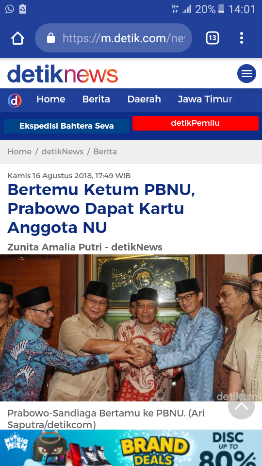 Maruf Amin: Kalau Ada Orang NU Tak Mau Pilih Kader NU, Innalillahi