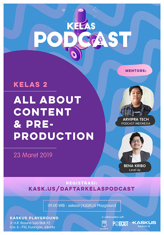 Belajar Podcast Sekalian Praktek? Ikut Kelas Podcast Aja Gan!