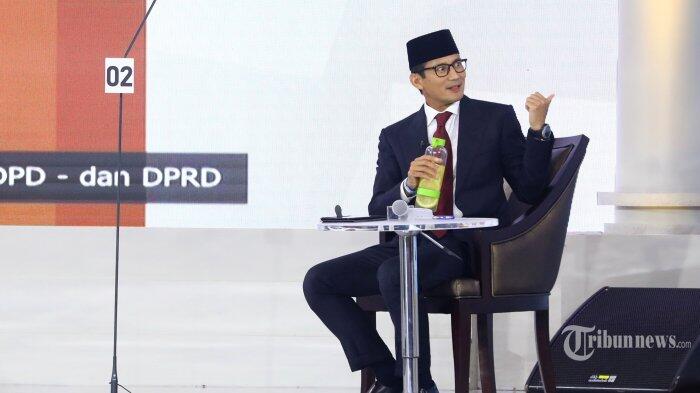 Sandiaga Diduga Bawa Gadget ke Atas Panggung Debat, Ini Kata KPU