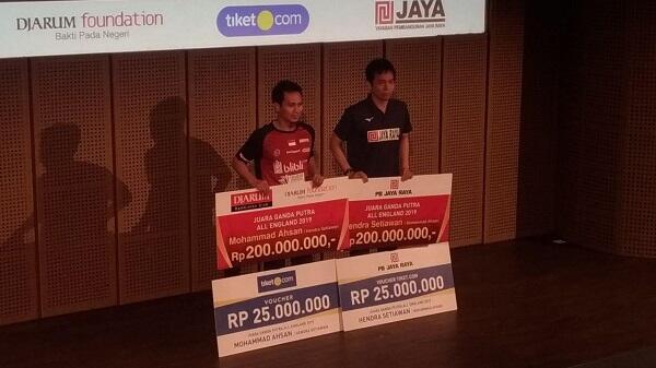 Juara All England Buat Ahsan/Hendra Diberi Bonus Ratusan Juta
