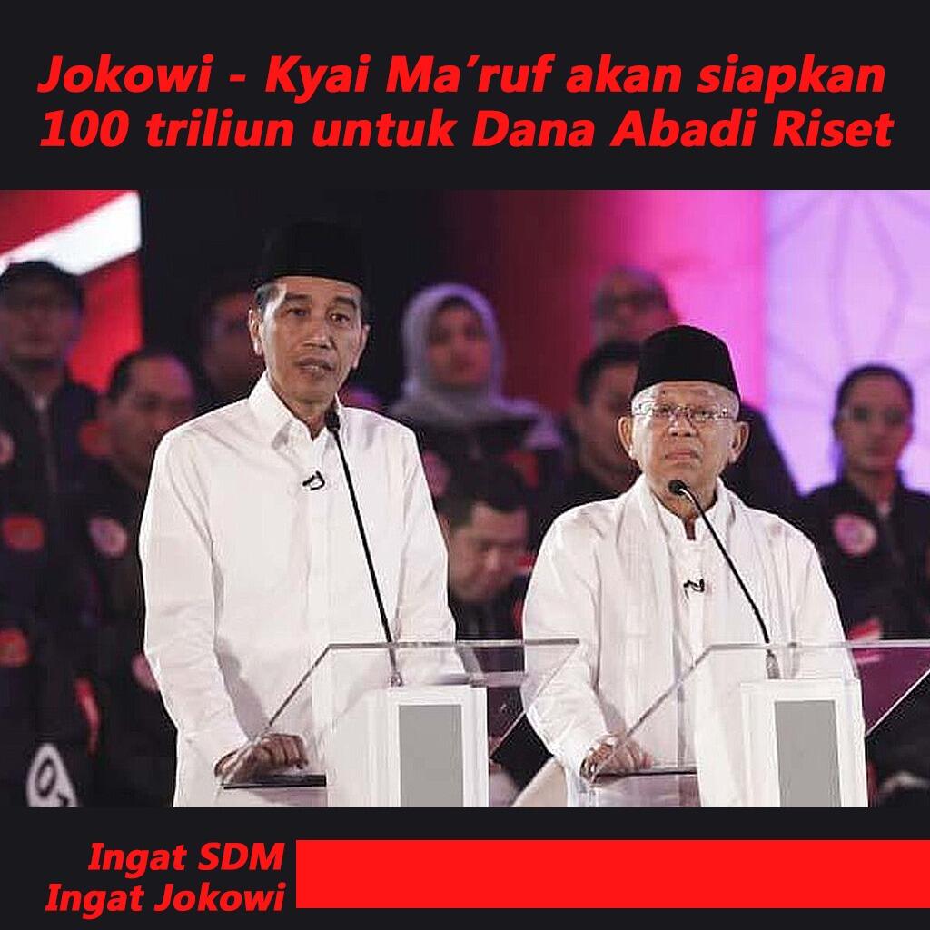 Ma'ruf Janjikan Dana Riset Abadi dan Bentuk Badan Riset Nasional