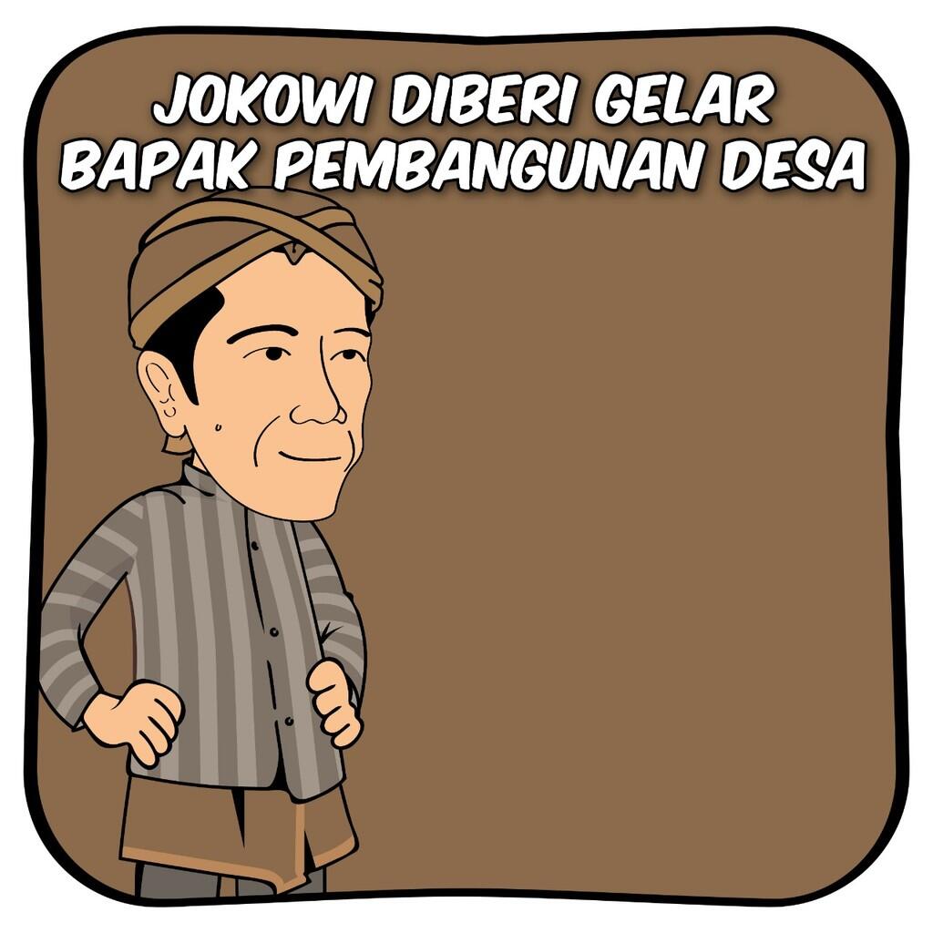 Jokowi Bakal Diberi Gelar Bapak Pembangunan Desa