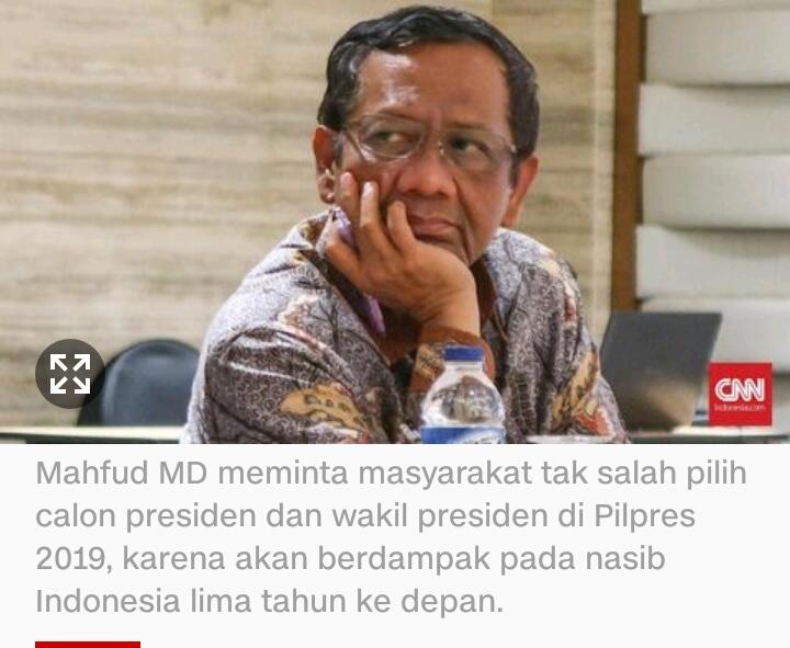 Mahfud MD: Jangan Pilih Capres- Cawapres Karena Fanatisme Buta