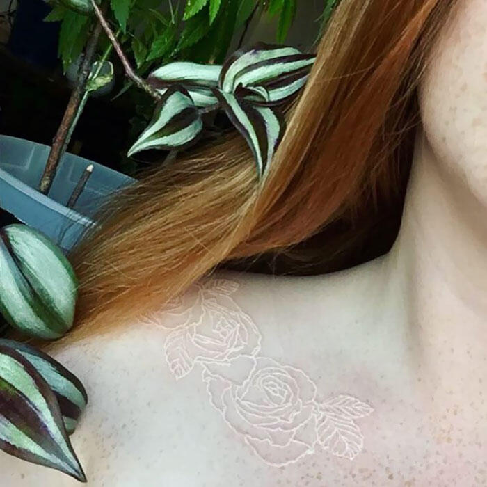 Trend Tattoo Berwarna Putih, Lebih Keren Dan SEKSI