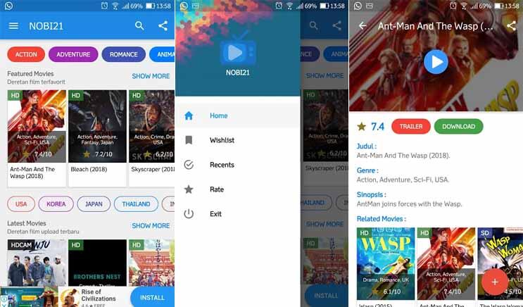 Aplikasi nonton film di android