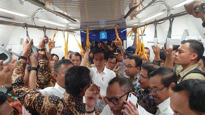 Kesan Para Menteri Usai Diajak Jokowi Menjajal MRT
