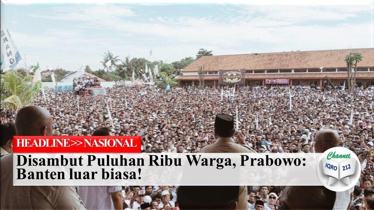 Kontras Puluhan Ribu Sambut Prabowo, Puluhan Dukung Jokowi