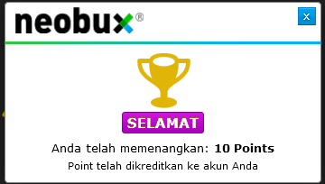 Gaji Bulanan Dari Neobux