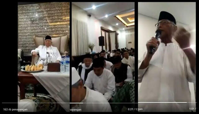 Sebut ‘Video Tak Ada Zikir di Istana’ Hoax, Ma’ruf Amin Diingatkan Netizen