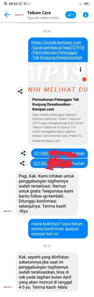 INDIHOME TOLONG KELUHAN SAYA CEPAT DI KERJAKAN! SAYA SANGAT KECEWA!