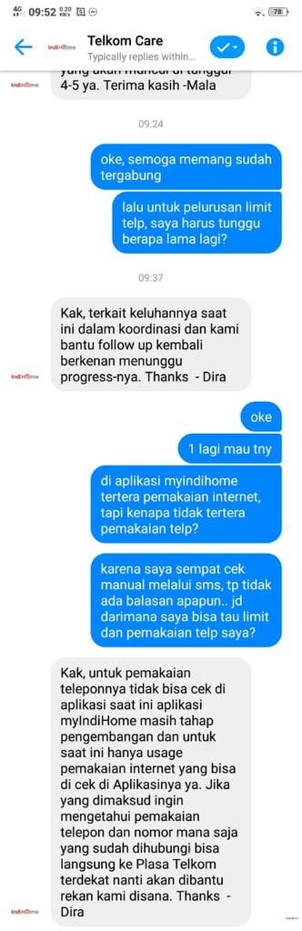 INDIHOME TOLONG KELUHAN SAYA CEPAT DI KERJAKAN! SAYA SANGAT KECEWA!