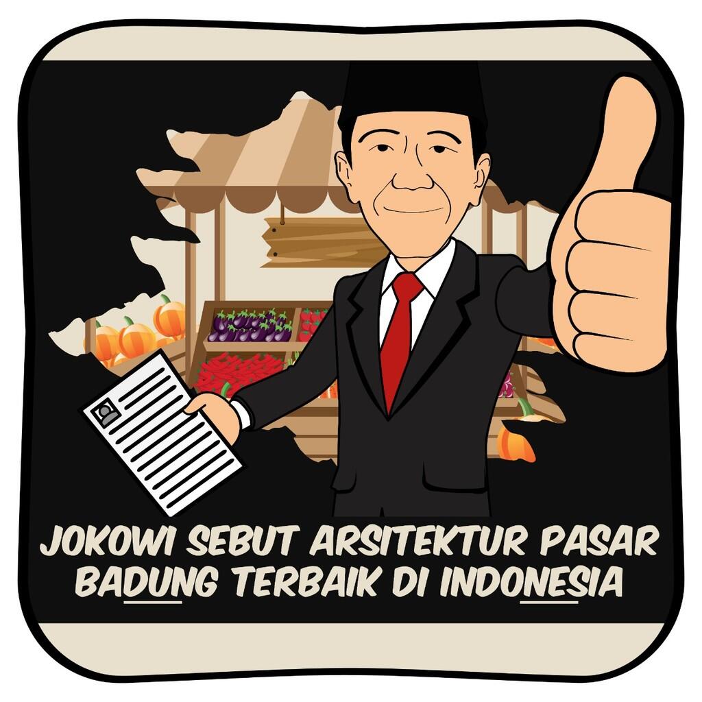 Jokowi Puji Arsitektur Pasar, Sebut yang Terbaik se-Indonesia