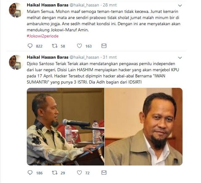 UstazHaikal Klarifikasi Terkait Pernyataan DiTwitter ‘Prabowo Tak Jumatan &amp; MinumBir’