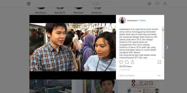 Naik MRT Jakarta, Curahan Hati Nicholas Sean Putra Ahok Curi Perhatian