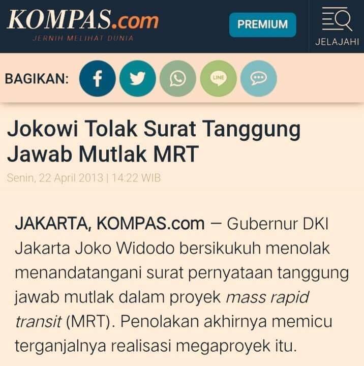 Jajal MRT Jakarta, Jokowi: Kita Terlambat Membangun