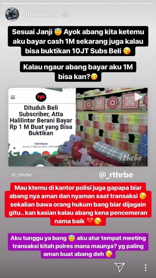 Atta Halilintar Akan Melaporkan Akun Yang Mencemarkan Nama Baiknya Di Media Social