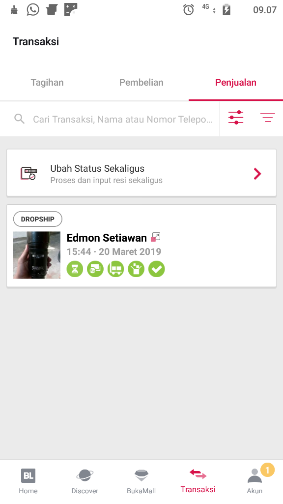 Batal Transaksi, Karena Bukalapak Eror!!