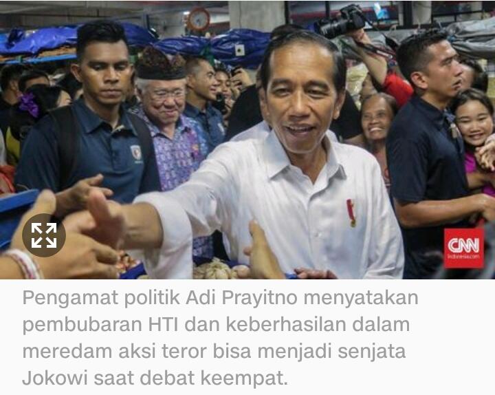 Pengamat Sebut Pembubaran HTI Jadi 'Senjata' Jokowi di Debat