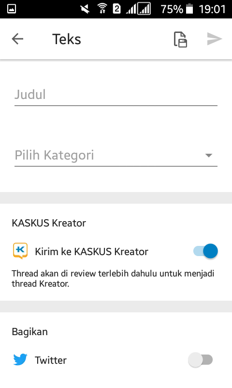 Cara menggunakan aplikasi Kaskus untuk menulis dan post tread, (TipS Menarik)