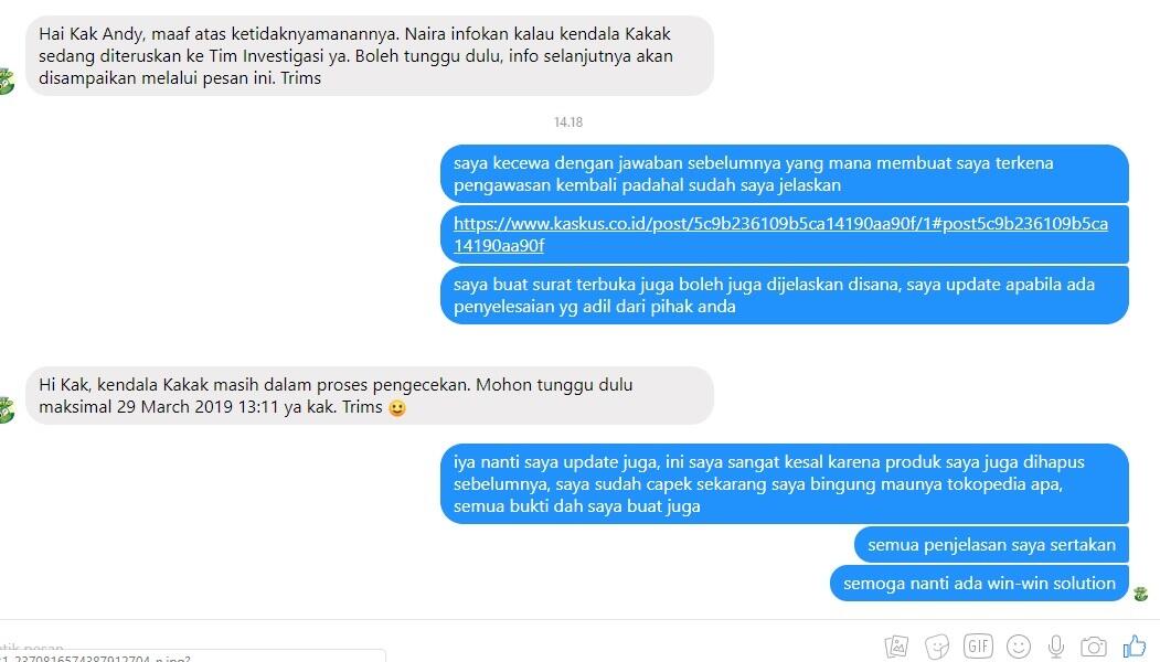 Kecewa dengan Pengawasan Kembali Tokopedia Yang Terkesan Tidak Adil dan Jelas