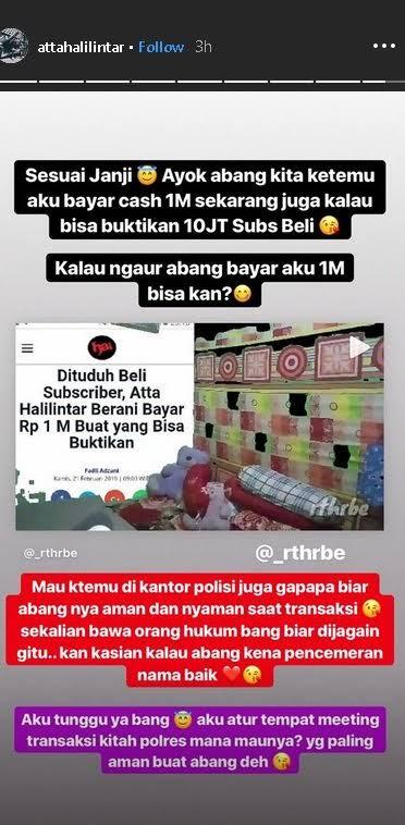 Atta Halilintar Dituduh Beli Subscriber !! Hoax Atau Fakta ? 