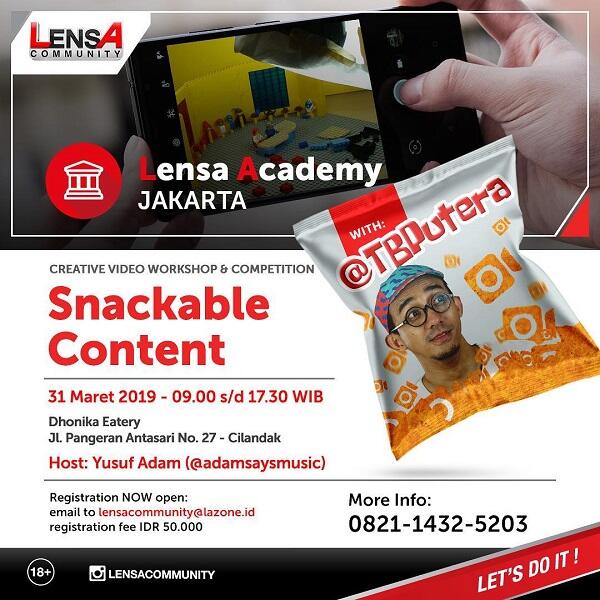 Lensa Academy Jakarta Bakal Ngajarin Agan Sista Bikin Video Pendek Berfaedah