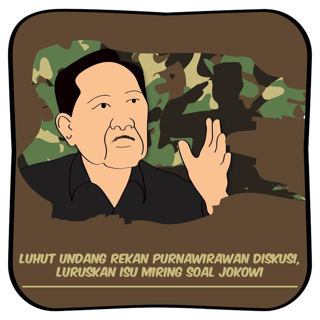Luhut ke Rekan Purnawirawan: Jokowi dari Sipil, Tapi Kerja dengan Hati