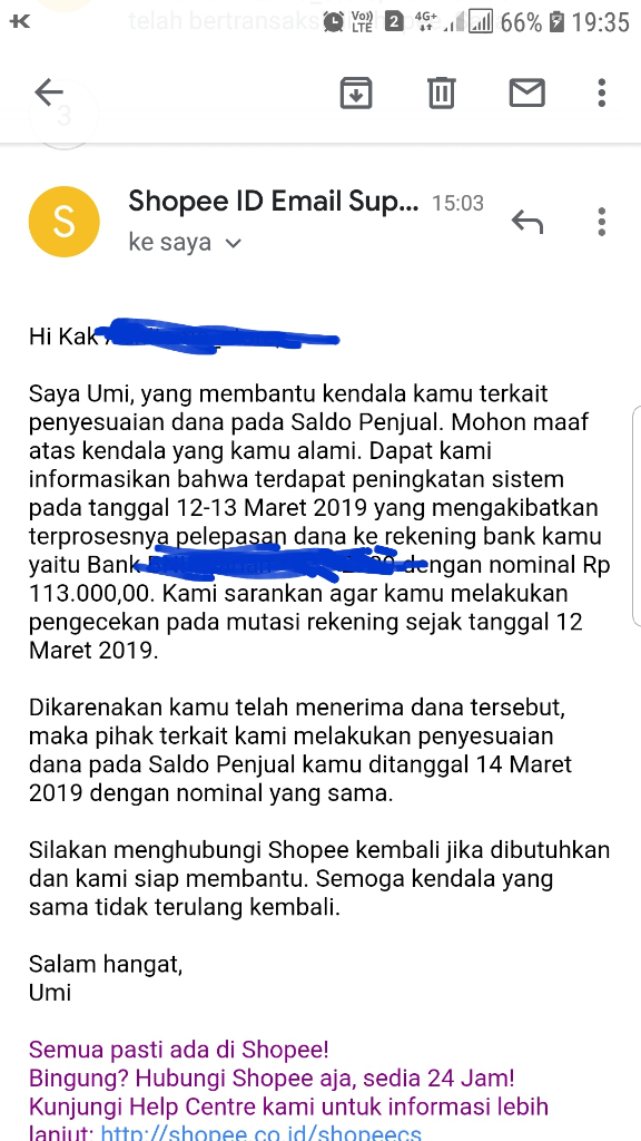 Saldo Shopee Dikurangi Tanpa Keterangan Yang Jelas