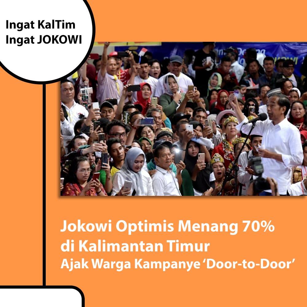 Jokowi Pasang Target di Kaltim: Minimal Menang 70 Persen!