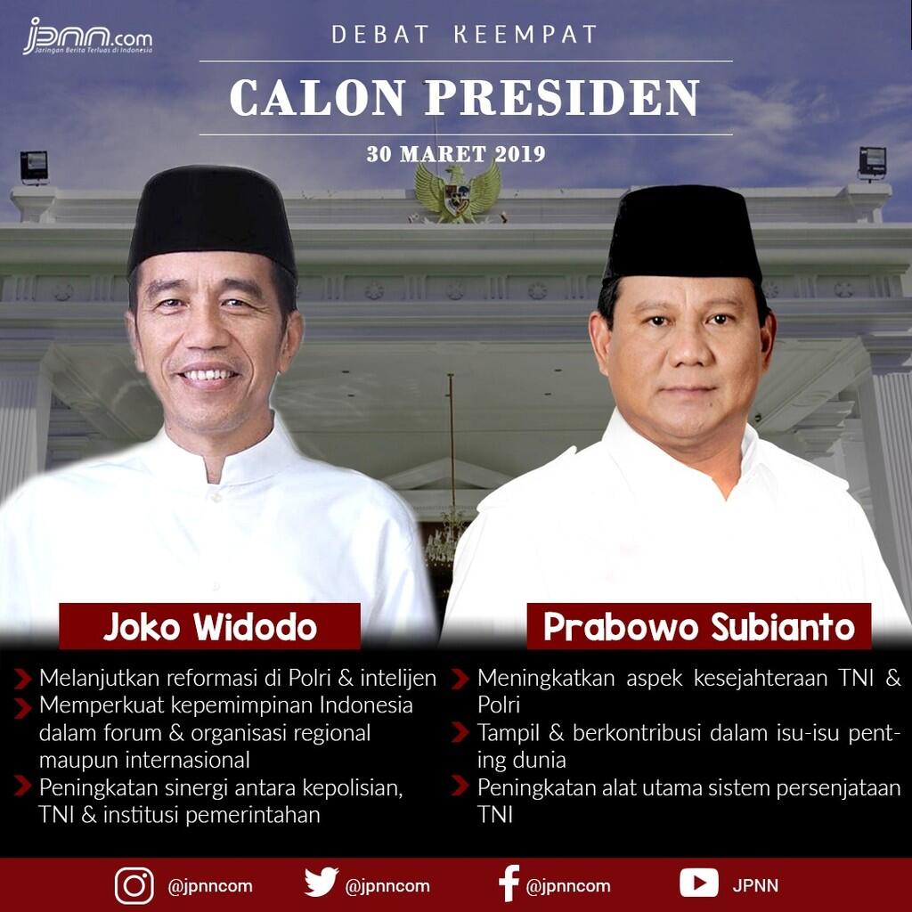 Debat Capres Keempat: Ini yang Akan Disampaikan Dua Kubu