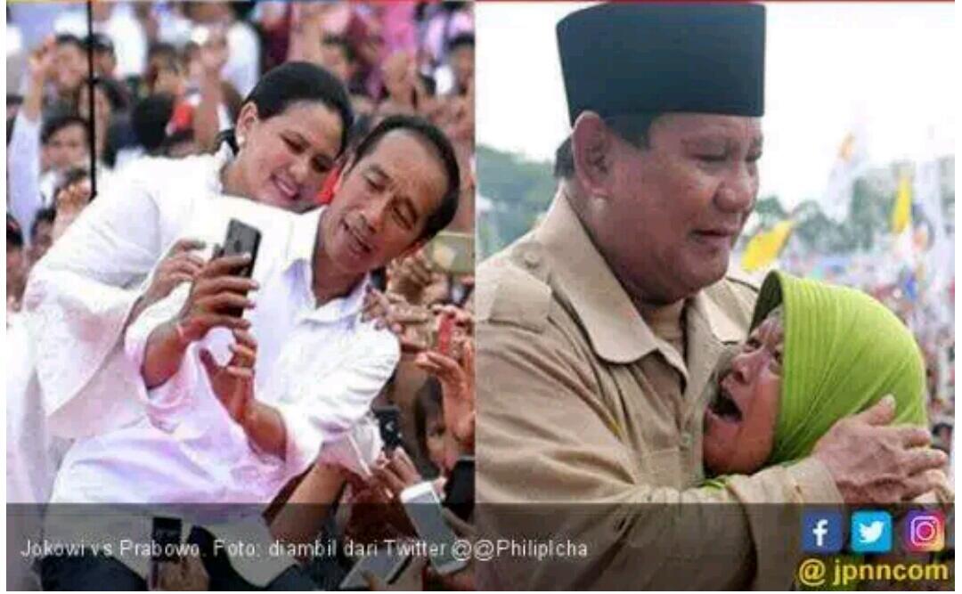 Lucunya Meme Jokowi vs Prabowo Dalam #21HariLagiCoblosPrabowo