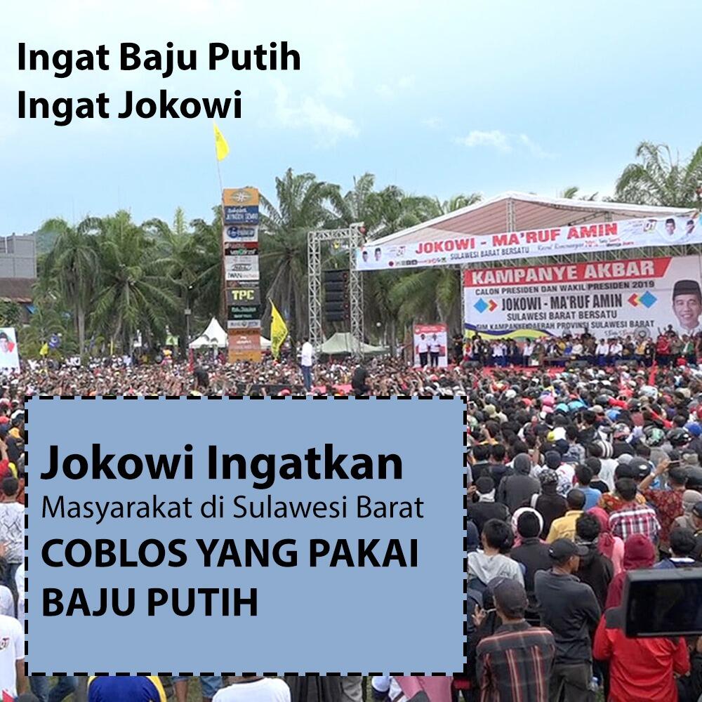 Jokowi Ajak Masyarakat Mamuju Coblos Kenakan Baju Putih