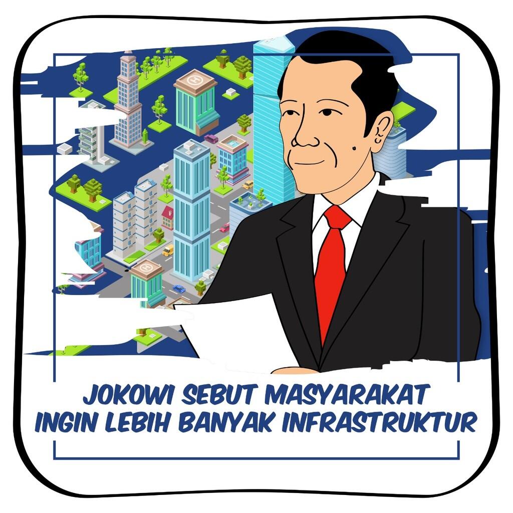 Jokowi Sebut Masyarakat Ingin Lebih Banyak Infrastruktur
