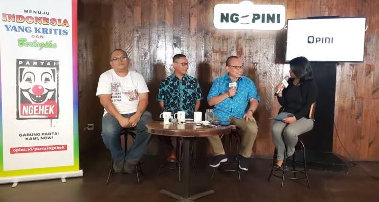 Kupas Tuntas dan Diskusikan Gerilya Digital Cebong-Kampret Bersama NGOPINI