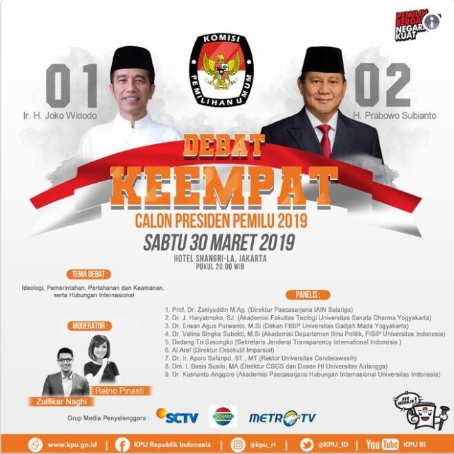 Debat Capres & Cawapres Ke 4