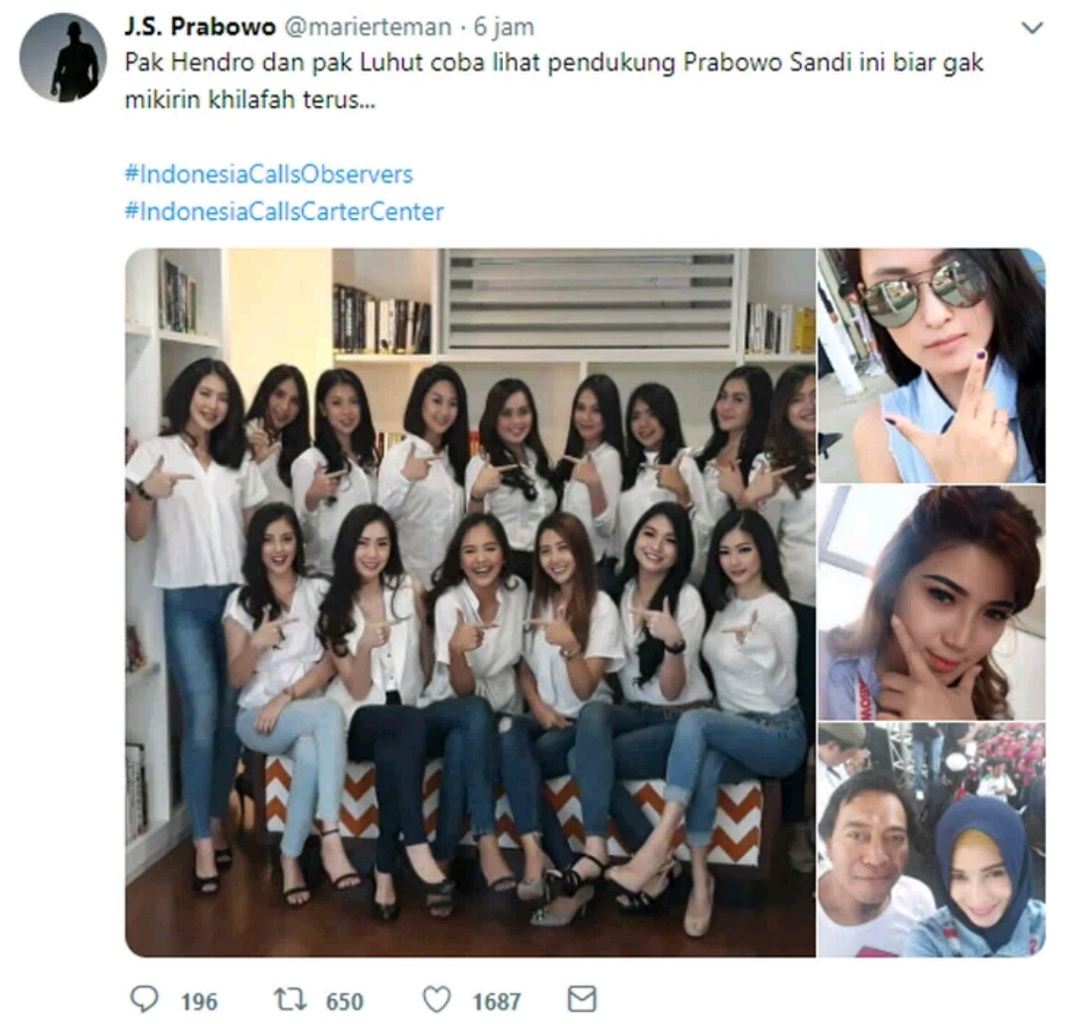 Pak Hendro dan Pak Luhut, Coba Lihat Wanita Cantik Ini Biar Gak Mikiran Khilafah