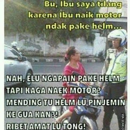 Meme Kocak Ditilang Polisi... 