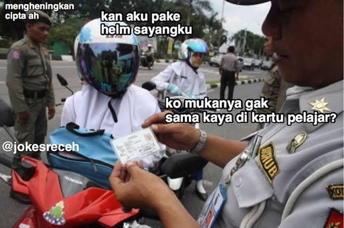 Meme Kocak Ditilang Polisi... 