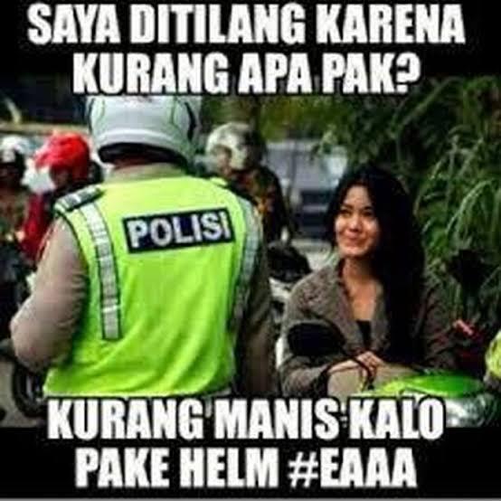 Meme Kocak Ditilang Polisi... 