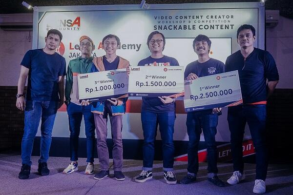 Lensa Academy Jakarta Lahirkan Tiga Video Content Creator Andal
