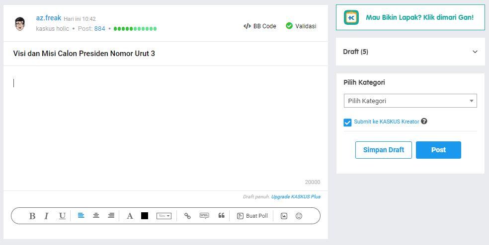 FITUR KASKUS YANG BISA DIJADIKAN SEBAGAI ALAT PERAGAAN KAMPANYE