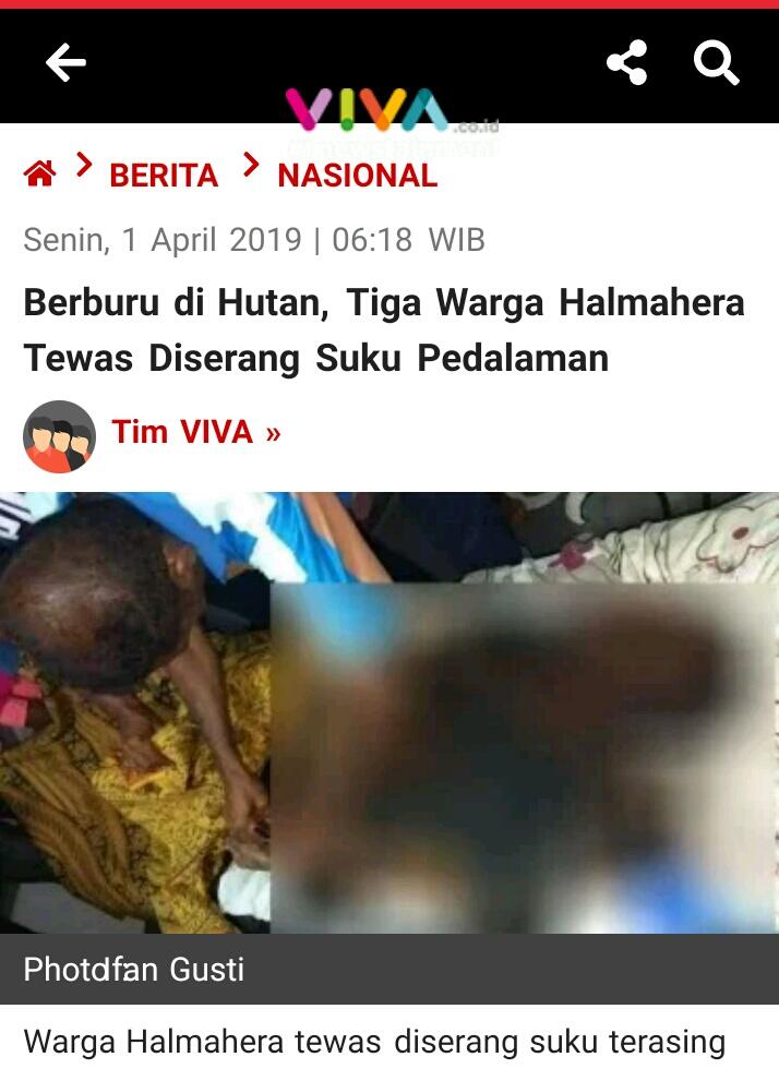 Berburu di Hutan, Tiga Warga Halmahera Tewas Diserang Suku Pedalaman