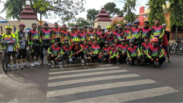 Gowes Kapolres Sidrap Menyambangi Polsek P.Rijang